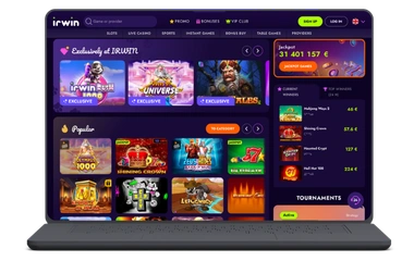 Irwin Casino inloggen